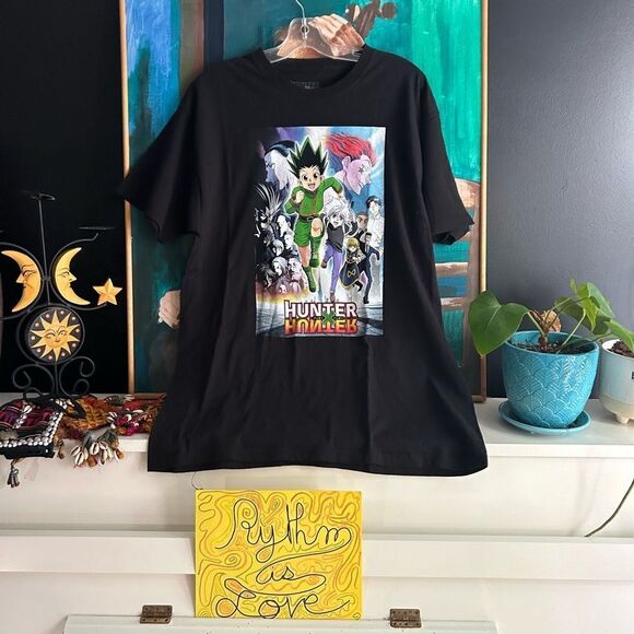 Hunter X Hunter Anime Graphic Black T-Shirt L - Picture 2 of 16